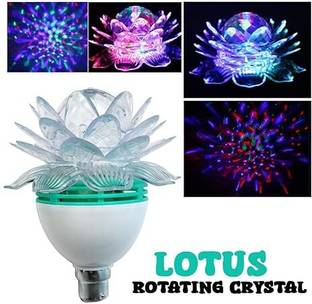 FITUP ™ Lotus Magical Bulb with 360 Degree Rotate Lights Spread Room Multi Coloured Candle