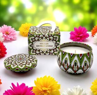 Maefele Cool Breeze Paisley Candle – Premium Scented Jar with Gift Box-Floral Candle