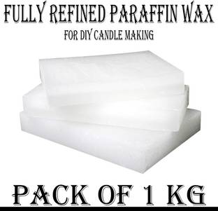 MAGICMOON Fully Refined Paraffin Wax for All Types of Candle Making & Crafts - 1 Kg (Net) Candle