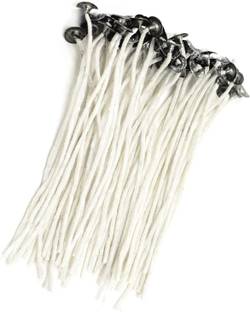 CHIKLIT ENTERPRISE Pack of 200 Pcs 3 Inch Candle Wick, Wax Coated Candle Wicks Thread, Candle Wick, Low Smoke Cotton & Paper Interwoven Core (Pack of 200 Pcs ) (3 Inch) Candle