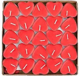 Option Gallery 25 Rose Fragrance Heart Shape Tealight Candle Candle