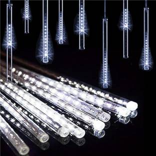 Kingdom 144 LED 17 Inch Meteor Shower Lights Waterproof 8 Tubes for Home Decoration. Candle