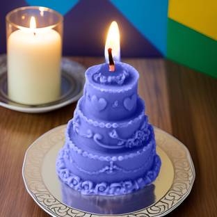 SS ENTERPRISE Birthday Shape Candle for Decoration and Party | 100% Organic Soya Wax Candle