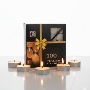 CW Chirag White Tealight candles | Smokeless and Long Burning Candle