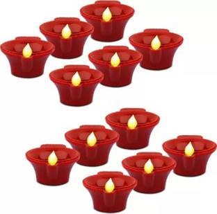 RBS LED Diya with Water Sensor Battery Powered For Temple Office/Home Candle