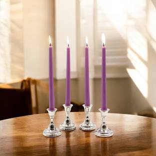 Hosley Pack of 4 Taper Candles Candles|10 Inch Long Perfect for Home Décor Unscented Candle