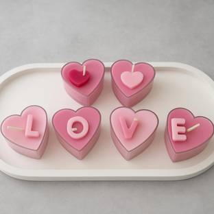 WarmandGlow Heart Shape Tealight Candle