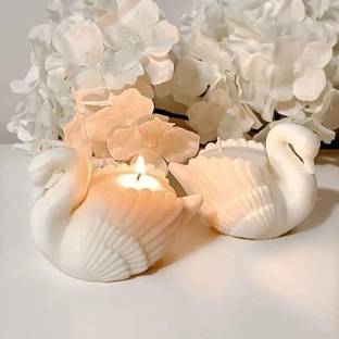 STUNNING SHOPPING Elegant Swan Shaped Candles – Romantic Decorative Gift for Home & Celebrations Candle