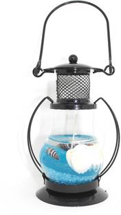 BAANSURI attractive lantern shaped gel candle for diwali ( Sky Blue) Candle