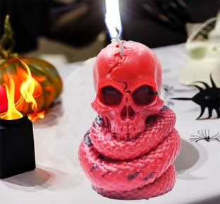 Dhinchak 1 PC Skull Bhhot shape designer Scented Soy wax Random color Candle