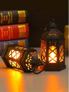Satyam Kraft 2 Pcs Acrylic Lamp LED Candle Night Light Perfect for Decoration Candle