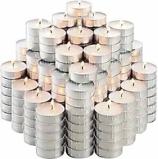 CHIKLIT ENTERPRISE 4-5 Hour Long Burning Unscented Tea Light Candle