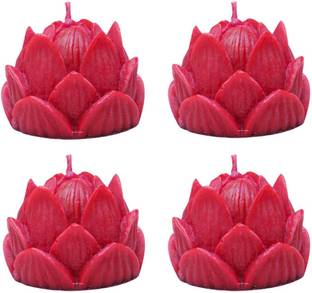 ANAK Red Lotus shaped Scented soy wax candles Candle