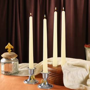 Parkash Candles Unscented Dripless Taper Candles || Candle Light Dinner || Spell || Set of 4 Candle