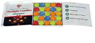 zabb Pure & Natural Wax Smoke Free & unscented Tealight Candles / Diyas - Pure Wax - Burns around 3.5-4hrs - Pack of 50 Candle