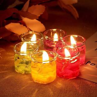 Shiv Smokeless Mini Adorable Little Glass Gel - Candle