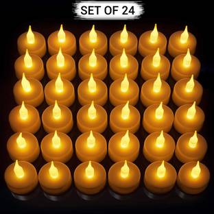 TIED RIBBONS LED Flameless Flickering Pillar Candle Battery Operated Candle