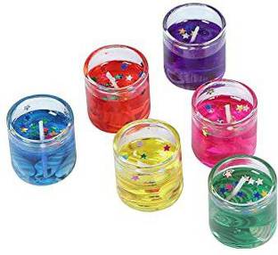 Shmaya Jelly Gel Candles for-Set of 6 (Medium Size Candle