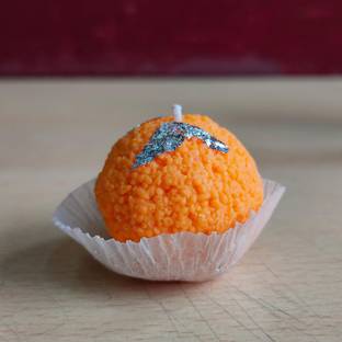 Chaanvis Premium Ladoo Candle Decorative Candle Vannila - Cardamom Perfumed Candle