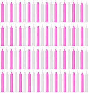 ASIDEA Pack of 80 Stick candles for home decoration, BIrthday, Diwali, Party Candle