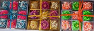 VSAKSH Flower Shape Floating Candles for Diwali Decoration & Home Decor (Random Color) Candle
