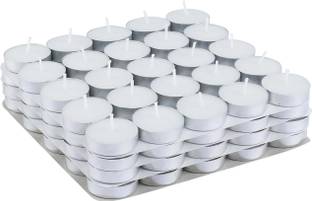 CHIKLIT ENTERPRISE 4-5 Hour Long Burning Unscented Tea Light Candle