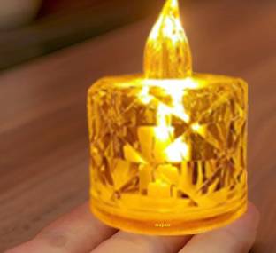 Kala Decrators 1 Pcs Acrylic Crystal For Home, Room, Festival diwali Decor Candle