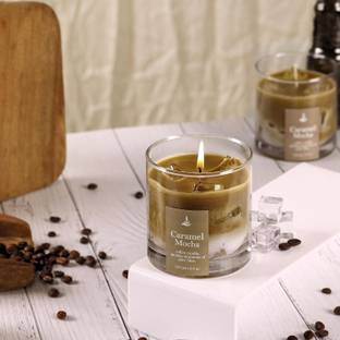 Parkash Candles Premium Scented Coffee Jar Candle 35 Hour Burn Time Home Décor Candle