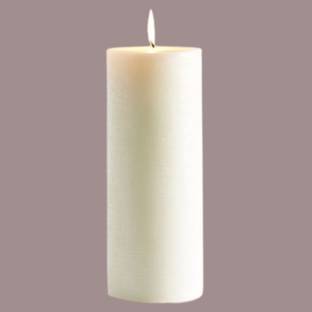 SAPI'S Wax Pillar Candles Unscented (White), White Smokeless Pillar Candles Pack of 1 Candle