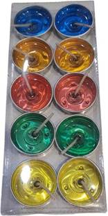 Signature Multicolor Tea light gel candles (Pack of 10) Candle