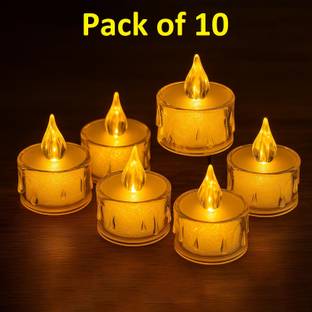 xenith Crystal Molten Frosted LED Tea Light Candle