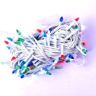 Budwill ™ 16LED-3Meter (RKT-18) W-Mc Multicolor Lights Christmas, Diwali Decoration Candle