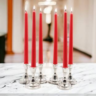 Hosley Apple Cinnamon Fragrance Taper Candles|Long Lasting|Burning Time 9 Hours Candle