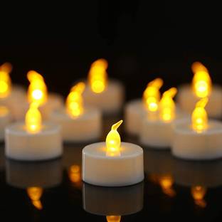 True Décor 6 PC LED Tealight Candles Burn Time 36HR+ Candle