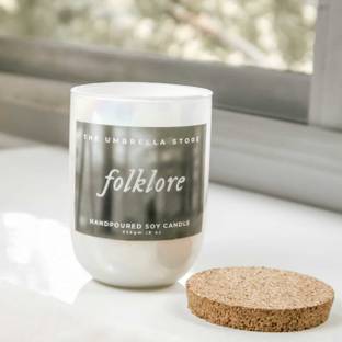 The Umbrella Store Taylor swift candle, Taylor swift inspired scented candle- Folklore Candle