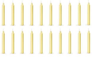 ASIDEA Plain 20 stick candles for home decor, birthday, Diwali, Party Candle