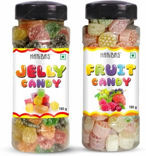 HARIBAS Combo Mix Fruit Candy 220g and Mix Fruit Jelly Candy 220g (440g) MIX FRUIT Candy