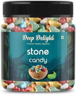 DEEP DELIGHT Multicolor Rock Candy | Stone-Shaped Chocolate for Cake Decoration & Gifting Stone Candy