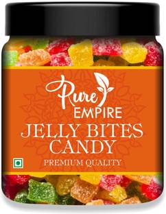 Pure Empire Jelly Bites (Sweet-Coated in Sugar and Brightly Coloured) fruit Jelly Candy Fruit Jelly Candy