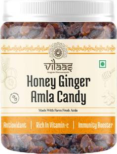 Vilaas Honey Ginger Amla Candy | Sugar-Free, Immunity Booster, Weight Loss Honey Ginger Candy