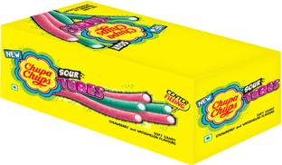 Chupa Chups Sour Tubes Soft Candy Strawberry and Watermelon Sour Candy