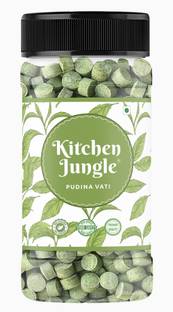 Kitchen Jungle ( 120g ) Pudina Vati (Pachak Pudina Shots, Churan, Goli) Fliptop Cap, Mint Mouth Freshener