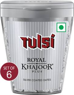 Tulsi Royal Khajoor Plus|Mukhwas|Silver Coated Dry Dates Mouth Freshener Mouth Freshener