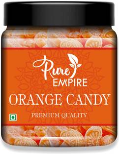 Pure Empire Orange Candy|Narangee Toffee|Orange Flavoured (Pack of ) Jar Pack Orange Toffee Orange Candy
