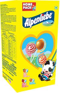 Alpenliebe Lollipop Orange, Strawberry and Caramel Lollipop