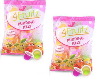 4Fruitz Pudding Jelly - Assorted Flavor 300gm (pack of 2 ) Assorted