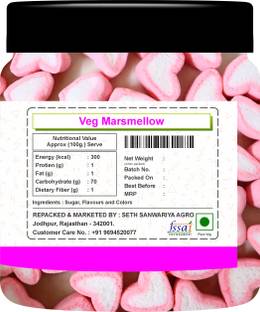 Seasonal Kart TASTY VANILLA STRAWBERRY ,FLAVOUR VEG MARSMELLOW, TOFFEE SOFT CHEW MUKHWAS Marshmallow