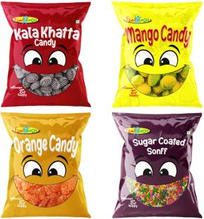 Funtush Kala Khatta-Mango-Orange-Sugar Coated Candy Kala Khatta-Mango-Orange-Sugar Sonff Candy