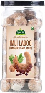 Organic Bites Imli Toffee | Imli Ladoo|Tamarind Candy Balls | Soft and Chewy-200 gm (Jar Pack) Khatta Mitha Imli Ladoo Candy
