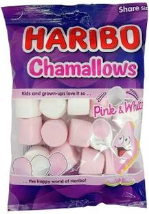 Haribo Chamallows Pink & White, Share Size, 140 g Regular Marshmallow